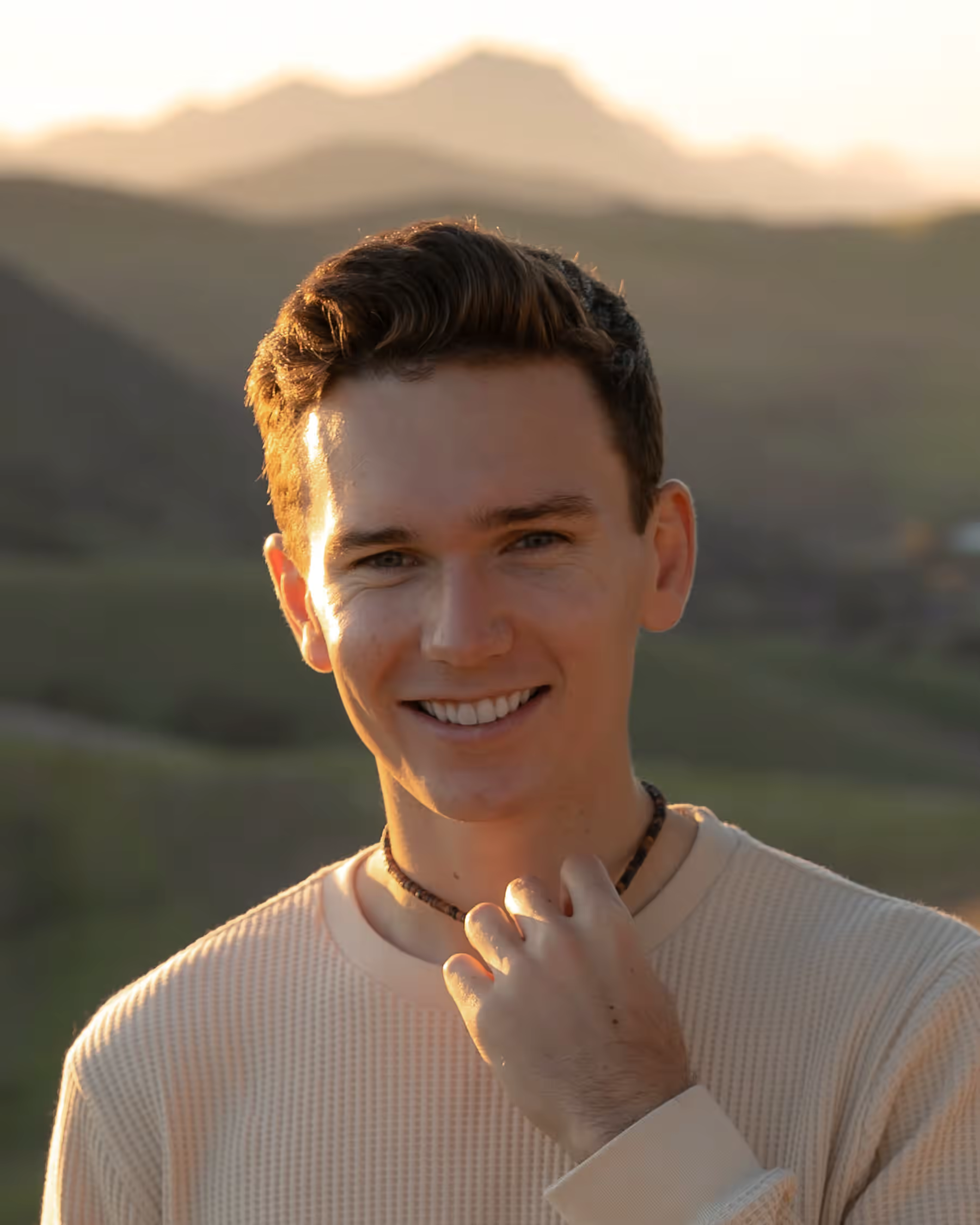Luke Stimson portrait at golden hour
