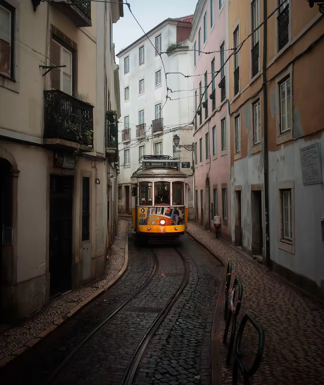 Travel photography preview for Trams of Lisbon Instagram post